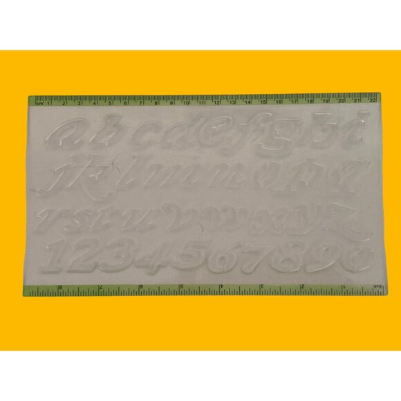 Scrapbook Alphabet Number 0-9 Stencil Upper Lower Christmas Stencil Church Stick - Picture 4 of 7